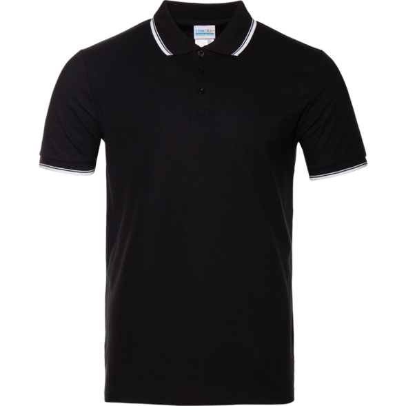 Рубашка поло мужская STAN с окантовкой хлопок/полиэстер 185, 04T