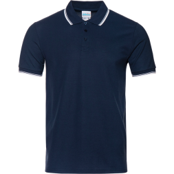 Рубашка поло мужская STAN с окантовкой хлопок/полиэстер 185, 04T
