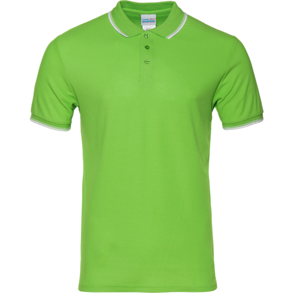 Рубашка поло мужская STAN с окантовкой хлопок/полиэстер 185, 04T