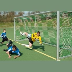 CЕТКА ЮНИОРФУТБОЛ ПРОФИ ШЕСТИГРАННАЯ (ПАРА) - НИТЬ 3,0 ЯЧЕЙКА 100Х100 ММ.