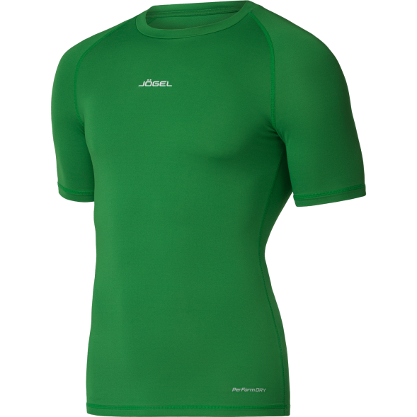 Футболка компрессионная с коротким рукавом JÖGEL CAMP PerFormDRY Baselayer SS Tee, зеленый