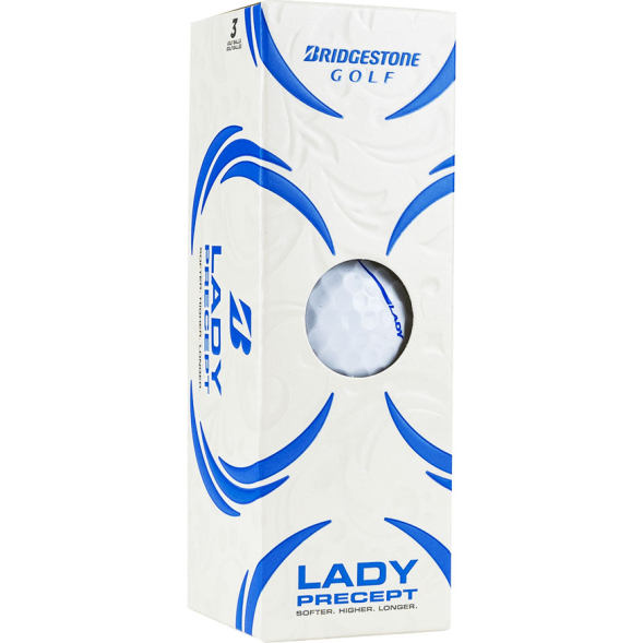 Мяч для гольфа Bridgestone Lady Precept BGB1LWX, упак. 3шт., белый