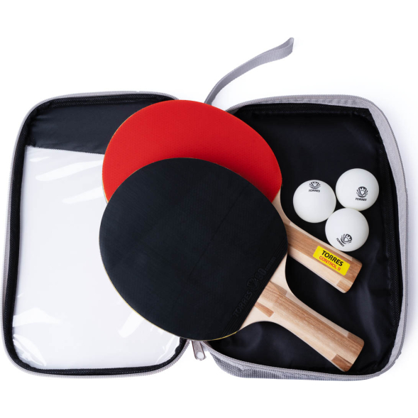 Набор для настольного тенниса TORRES Control 9 TT0011, 2 ракетки и 3 мяча , сумка-чехол