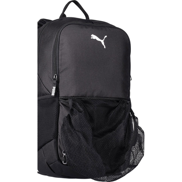 Рюкзак спорт. PUMA TeamGOAL Backpack ball net, 09046701, полиэстер, черный