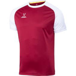 Футболка игровая JÖGEL CAMP Reglan Jersey, гранатовый/белый