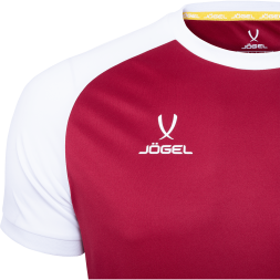 Футболка игровая JÖGEL CAMP Reglan Jersey, гранатовый/белый