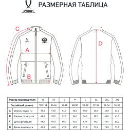 Куртка спортивная JÖGEL NATIONAL PerFormDRY Woven Jacket, темно-синий