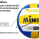 Мяч волейбольный MINSA, PU, машинная сшивка, 18 панелей, р. 5