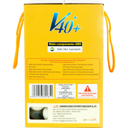 Мяч для настольного тенниса DOUBLE FISH Fish 1*, V40+1, 100 шт