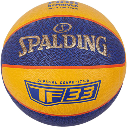 Мяч баск. SPALDING TF-33 Gold 3*3 Indoor/Outdoor, 76862z, р.6, FIBA Appr, ПУ-композит, желто-синий