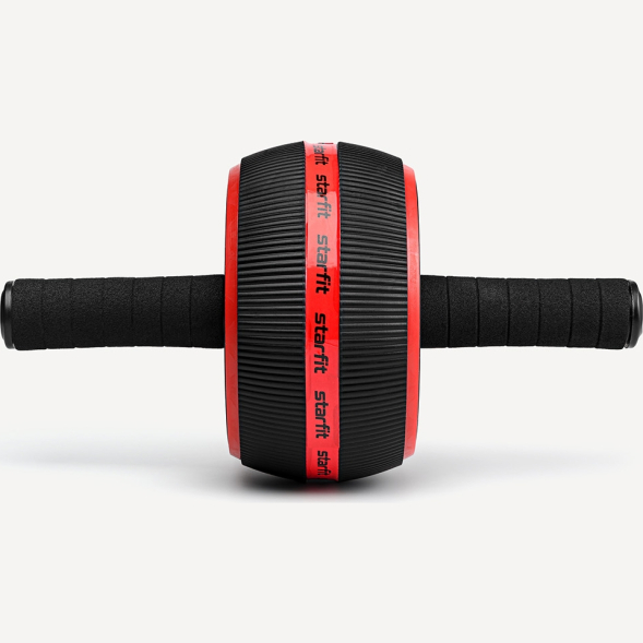 БЕЗ УПАКОВКИ Ролик для пресса STARFIT RL-109, широкий, красный/черный