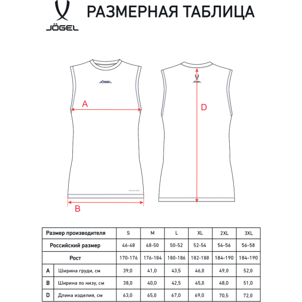 Майка компрессионная JÖGEL CAMP PerFormDRY Baselayer SL Tee, черный