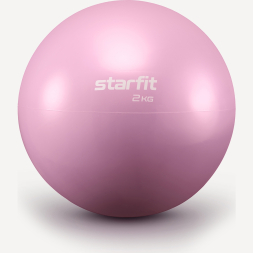 Медбол STARFIT GB-703, 2 кг, розовый пастель