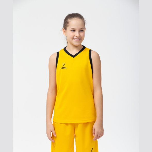 Майка баскетбольная JÖGEL CAMP Basic, желтый, детский
