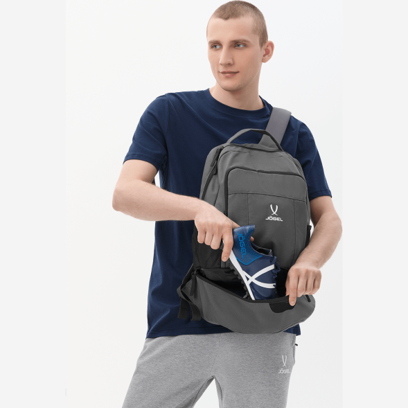 Рюкзак с двойным дном JÖGEL CAMP Double Bottom 2.0, темно-серый