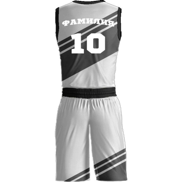 Баскетбольная форма ЭКИПО STRIPE Белый цвет