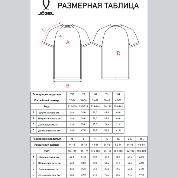 Футболка игровая JÖGEL DIVISION PerFormDRY Element Jersey