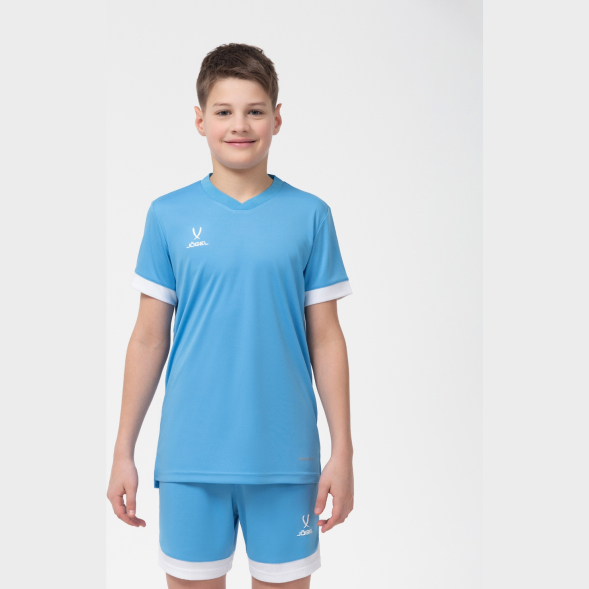 Футболка игровая JÖGEL DIVISION PerFormDRY Union Jersey, голубой/белый/белый