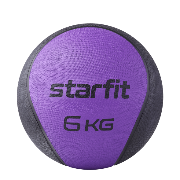 Медбол высокой плотности STARFIT GB-702, 6 кг, фиолетовый