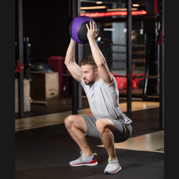 Медбол высокой плотности STARFIT GB-702, 6 кг, фиолетовый