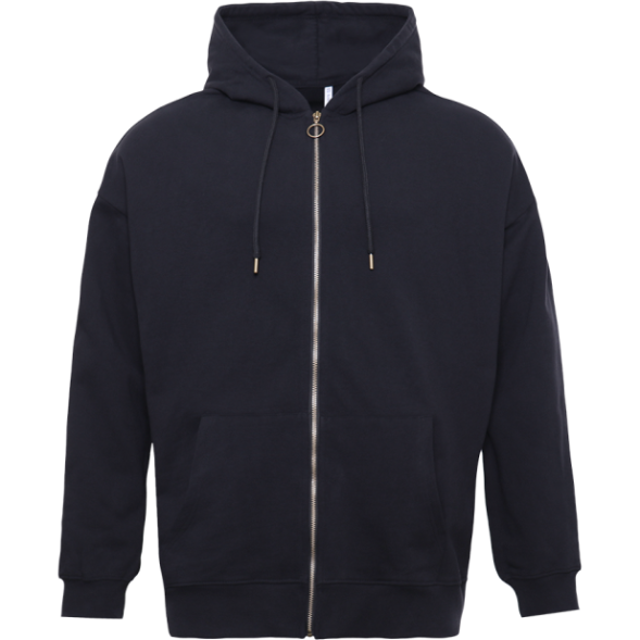 Толстовка ОNE SIZE, с капюшоном на молнии футер без начёса 350, 72