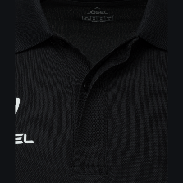 Поло JÖGEL CAMP 2 Poly Polo, черный