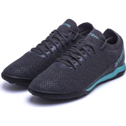 Бутсы футбольные ATEMI, SBA-003 TURF, цв. серый/ бирюзовый (40)