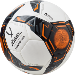 Мяч футбольный JÖGEL Championship №5, белый