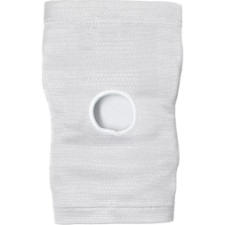 Наколенники ASICS Gel Kneepad 3053A181-100-L, р.L, вискоза, полиэстер, резина, белые