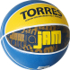 СЦ*Мяч баск. TORRES Jam, B02043, р.3, резина, нейлон. корд, бут. кам., син-желт-голубой