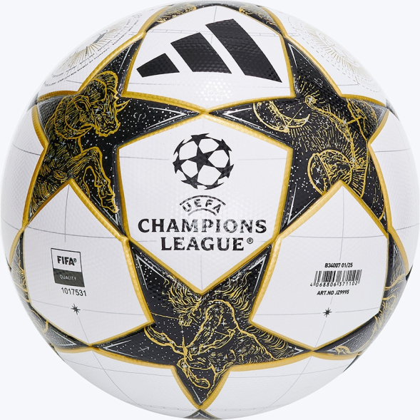 Мяч футб. ADIDAS UCL League JZ9995, р.5, FIFA Quality, 32п, ТПУ, термосш, бело-черно-золотистый