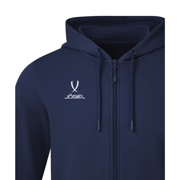 Худи на молнии JÖGEL ESSENTIAL Cotton FZ Hoodie, темно-синий, детский