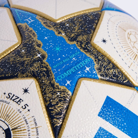 Мяч футб. ADIDAS UCL Competition JP1541, р.5, 32 панели, FIFA Quality Pro, ПУ,термосш,бело-синий