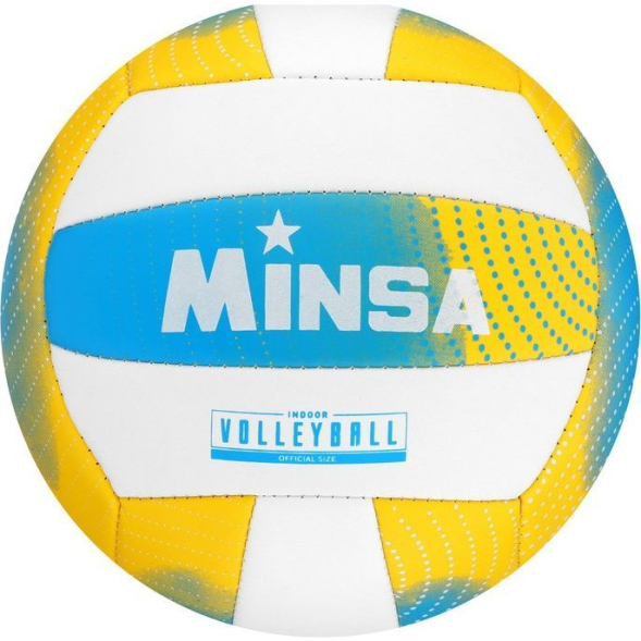 Мяч волейбольный MINSA, PU, машинная сшивка, 18 панелей, р. 5