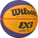 Мяч баск. WILSON FIBA3x3 Official, WTB0533XB, р.6, FIBA Appr., синт. PU, бутил. кам, желто-синий