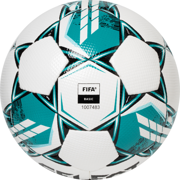 Мяч футб. SELECT NUMERO 10 V23, 0575060004, р.5, FIFA Basic, 32п, ПУ, руч. сш, бело-бирюзовый