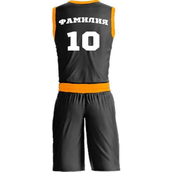 Баскетбольная форма ЭКИПО PLANE Черный цвет