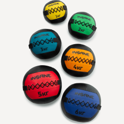 Медбол INSANE IN24-WB100, 5 кг, красный