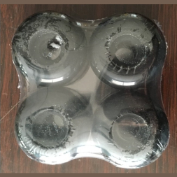 Набор черных полиуретановых колес для скейтборда Atemi 50х30мм 85А, AWS-17.02