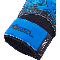 Перчатки вратарские JÖGEL ONE Wizard AL3 Flat, голубой