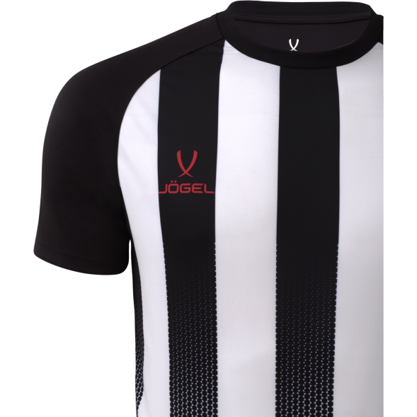 Футболка игровая JÖGEL CAMP Striped Jersey, белый/черный