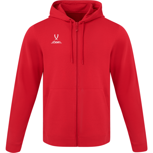 Худи на молнии JÖGEL ESSENTIAL Cotton FZ Hoodie, красный, детский