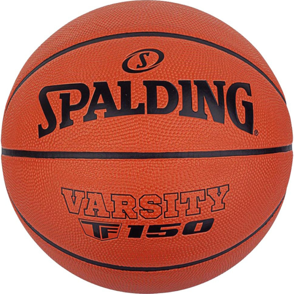 Мяч баск. SPALDING TF-150 Varsity 84326z, р.5, резина, коричнево-черный
