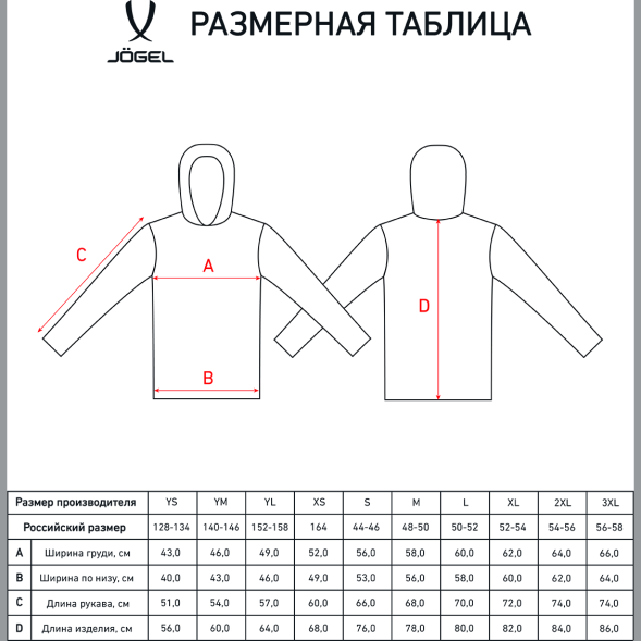 Куртка ветрозащитная JÖGEL DIVISION PerFormPROOF Shower Jacket, черный, детский