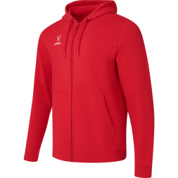 Худи на молнии JÖGEL ESSENTIAL Cotton FZ Hoodie, красный
