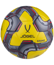 Мяч футбольный JOGEL Grand №5, желтый/серый/красный