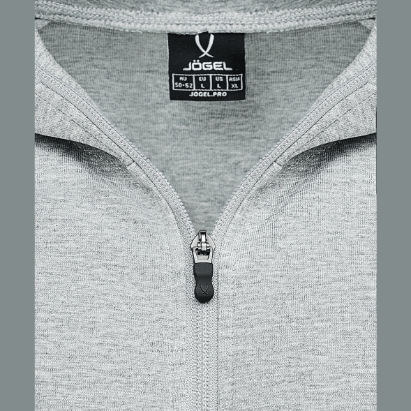 Худи на молнии JÖGEL ESSENTIAL Athlete Hooded FZ Jacket, серый