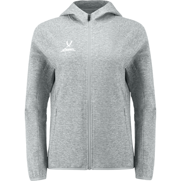 Худи на молнии женское JÖGEL ESSENTIAL Athlete Hooded FZ Jacket W, серый