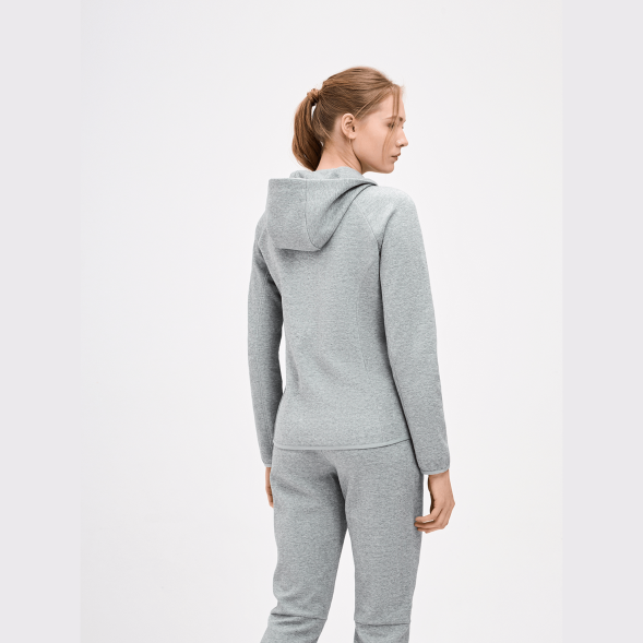 Худи на молнии женское JÖGEL ESSENTIAL Athlete Hooded FZ Jacket W, серый