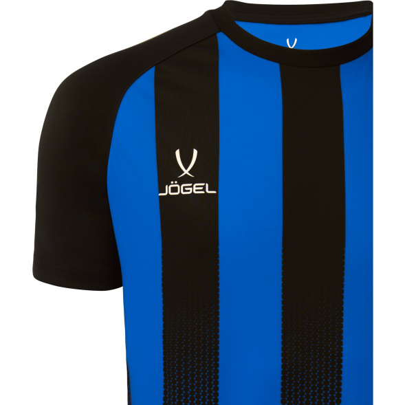 Футболка игровая JÖGEL CAMP Striped Jersey, синий/черный, детский
